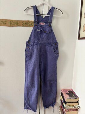 Vintage Purple Denim Overalls